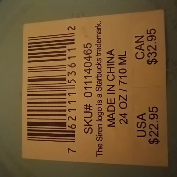 Starbucks 2022  Glacier Blue  Studded Cut Tumbler w/ Straw 24 oz NWT - Picture 6 of 9